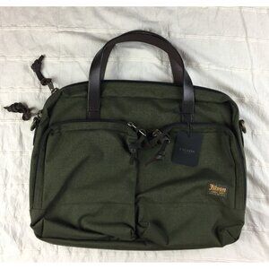 Filson Dryden Ballistic Nylon Briefcase Otter Green Shoulder Bag Rugged 14L NEW